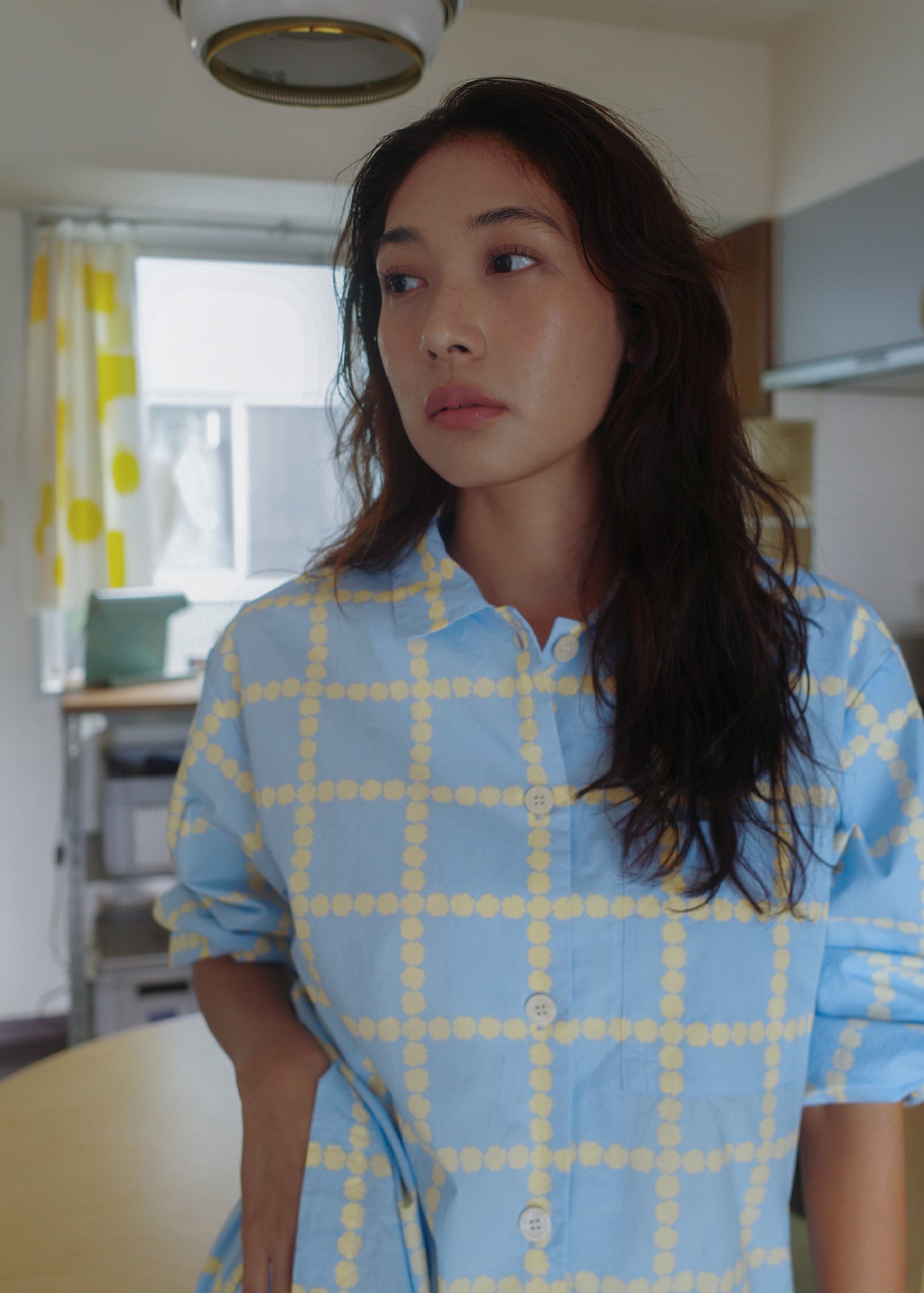 [PRE-ORDER UNTIL OCT 29] BLOSSOM CHECK PAJAMA SET - BLUE