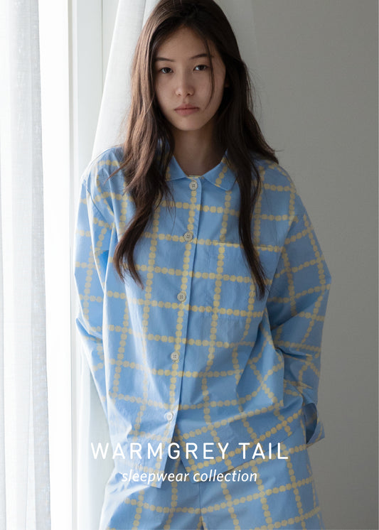 [PRE-ORDER UNTIL OCT 29] BLOSSOM CHECK PAJAMA SET - BLUE