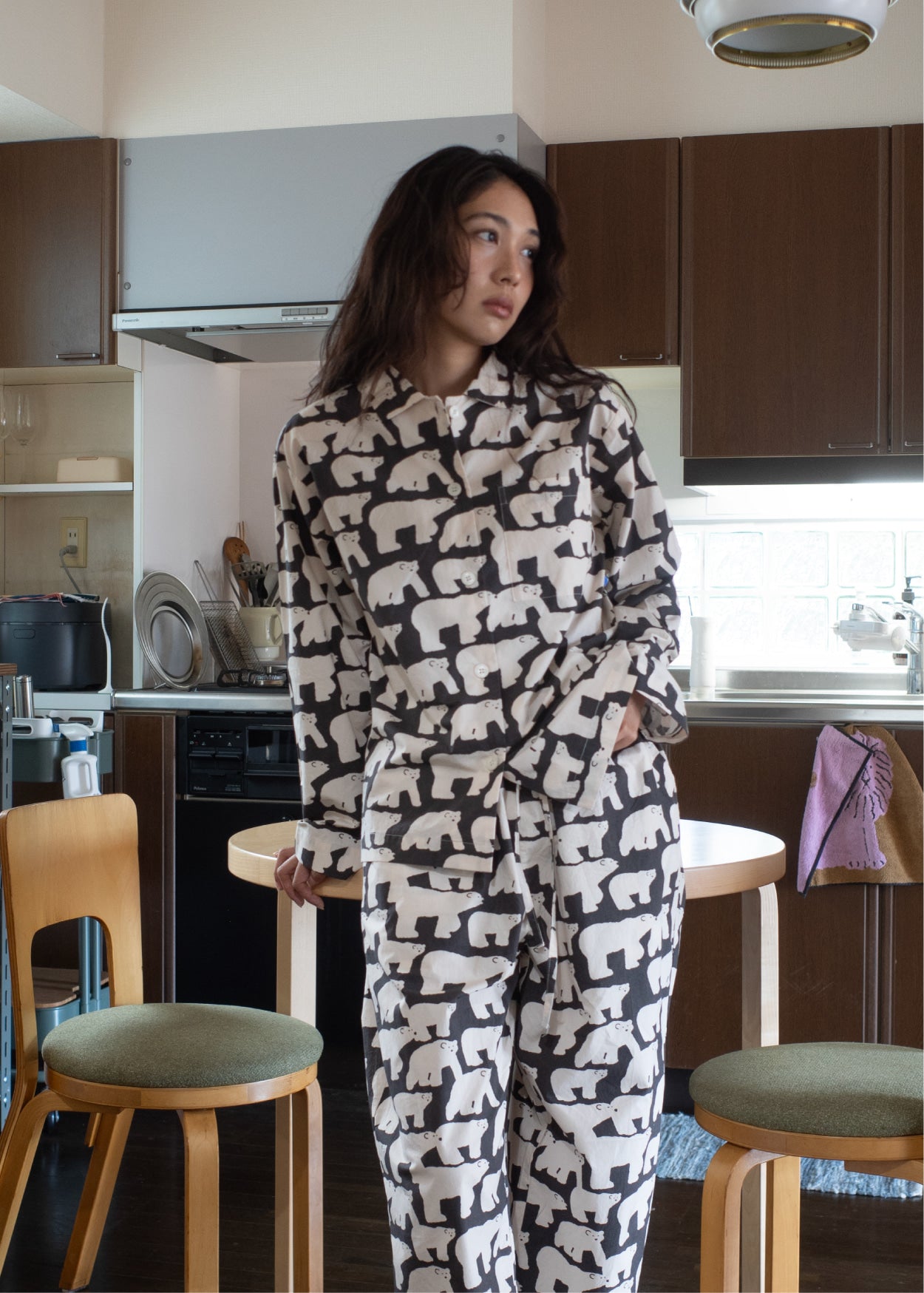 [PRE-ORDER UNTIL OCT 29] POLAR BEARS PAJAMA SET - BLACK