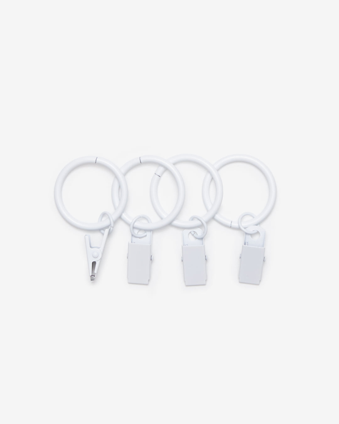 WHITE CLIP RING (4P)