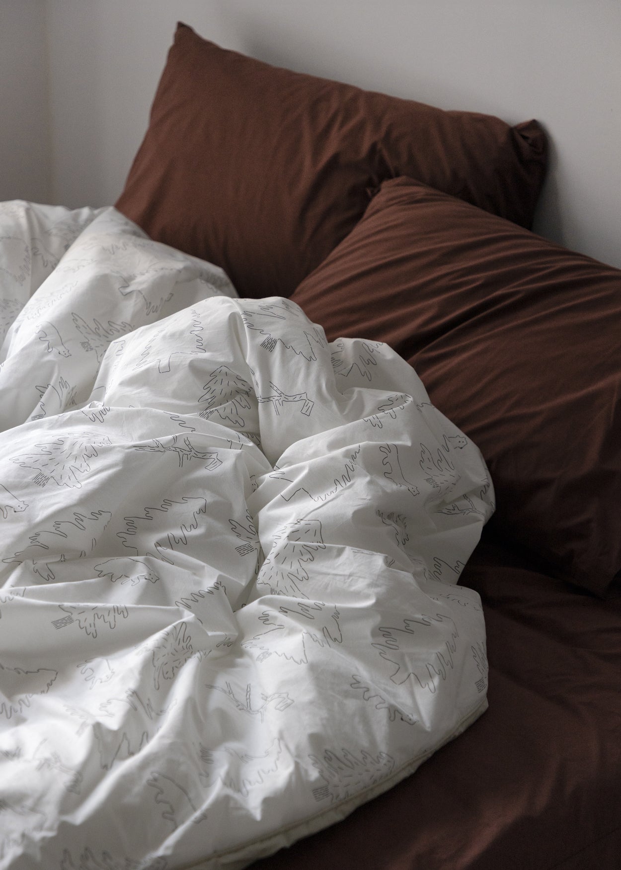 NORTH LAND WHITE DUVET COVER