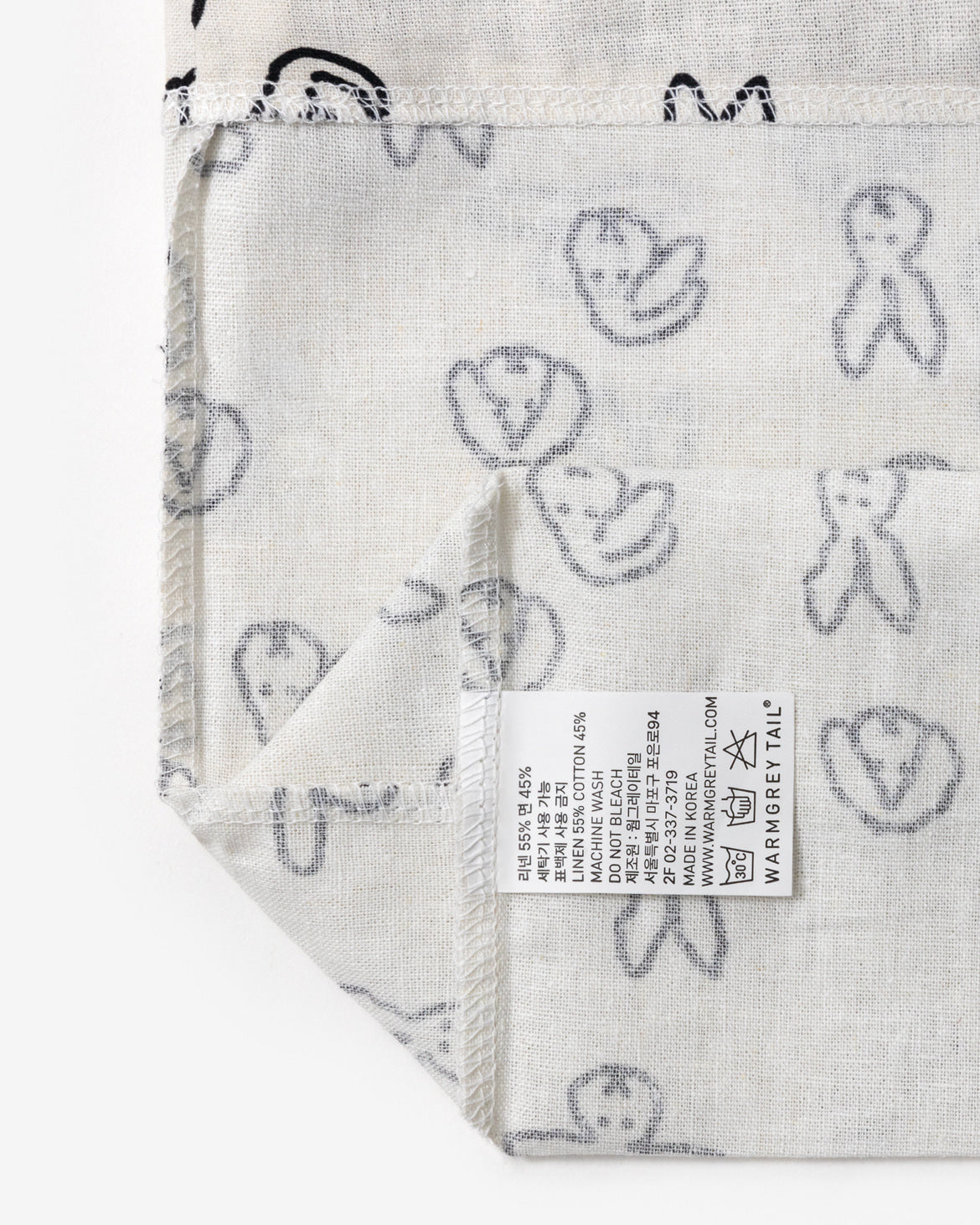 BUNNY BUNNY STRING POUCH - BLACK