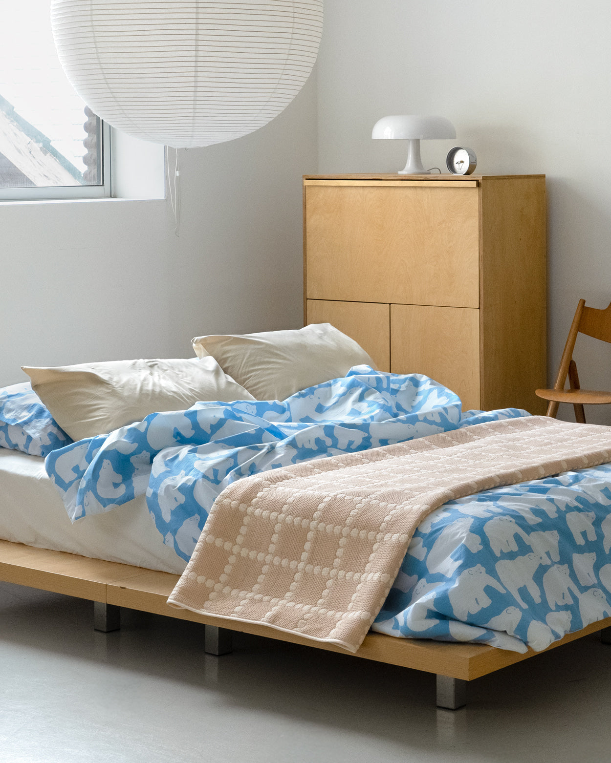 POLAR BEARS BLUE MODAL SUMMER COMFORTER