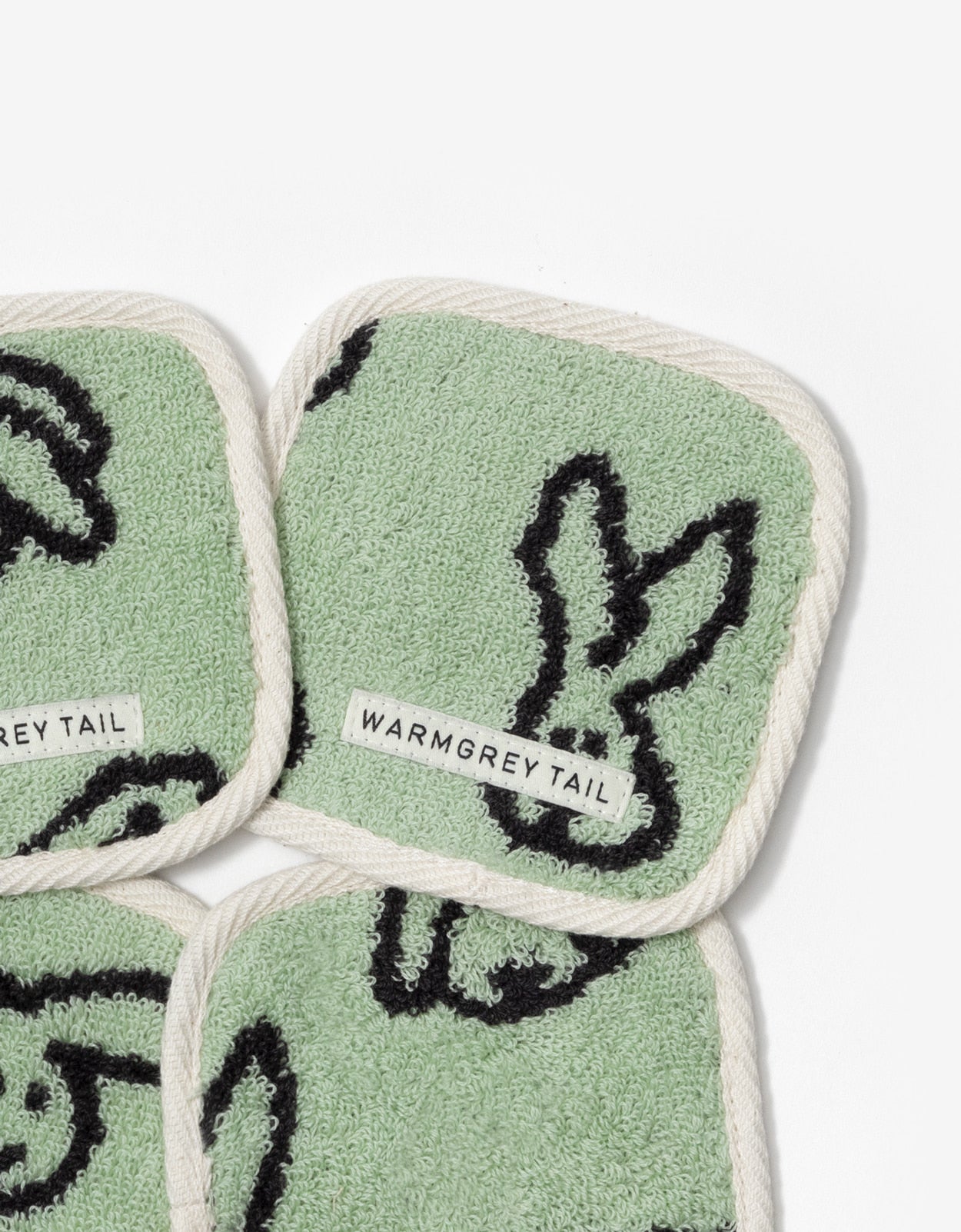 [WGT Only] BUNNY BUNNY TOWEL COASTER - MINT