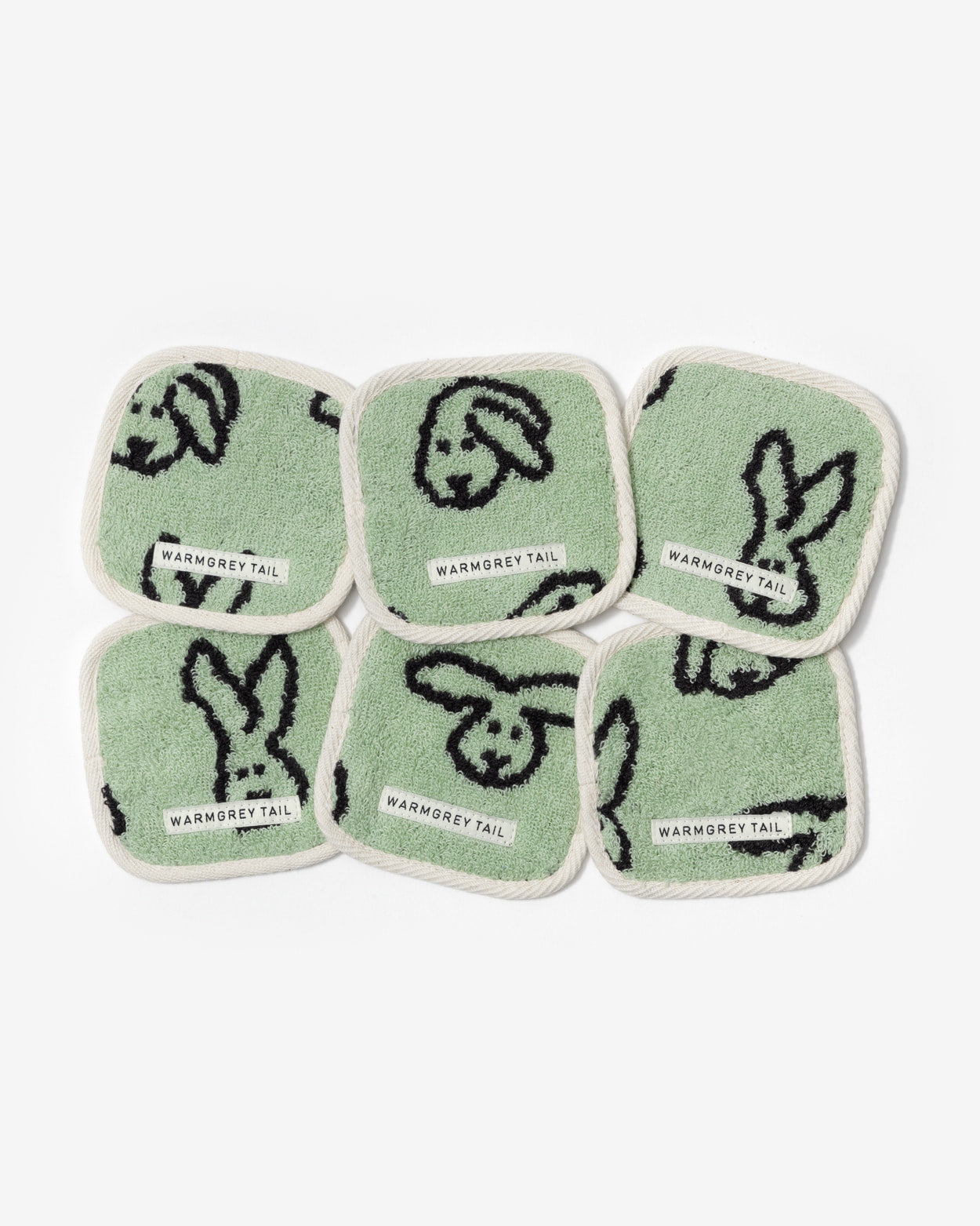 [WGT Only] BUNNY BUNNY TOWEL COASTER - MINT