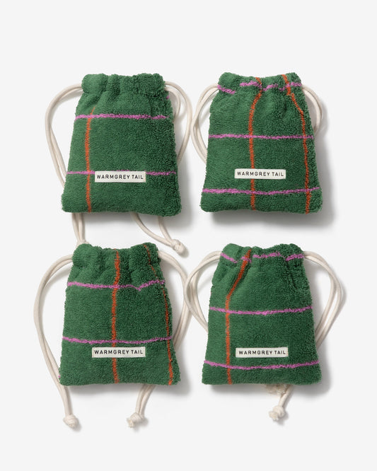 [WGT Only] TILE TERRY POUCH - DEEP GREEN