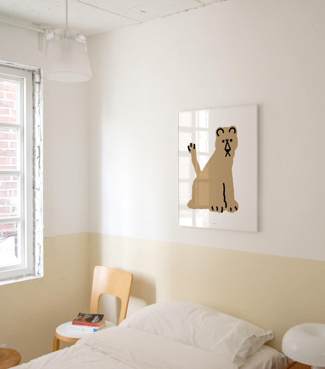 LIONESS WHITE POSTER