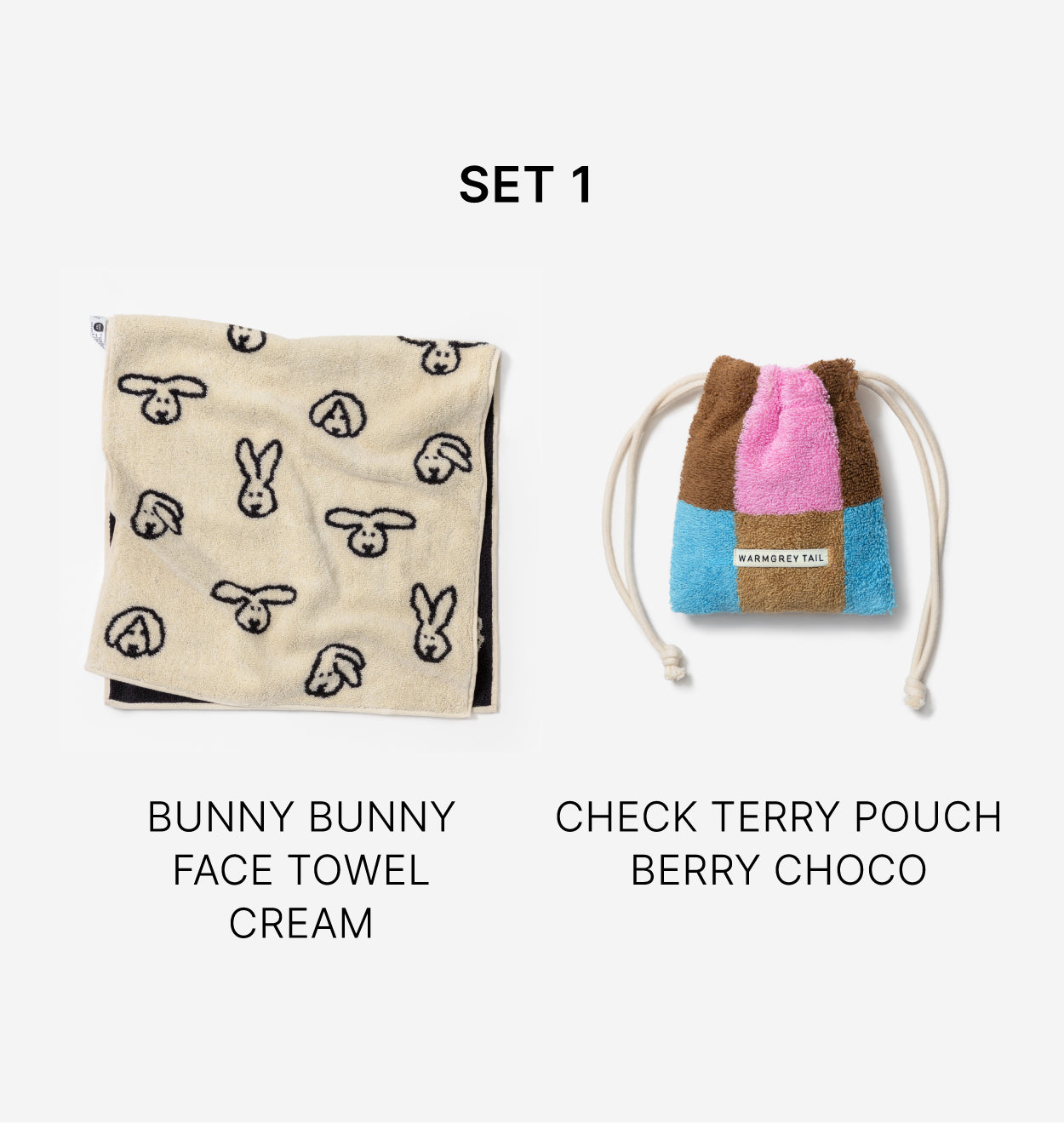 RELIEF SOAP + FACE TOWEL + TERRY POUCH GIFT SET