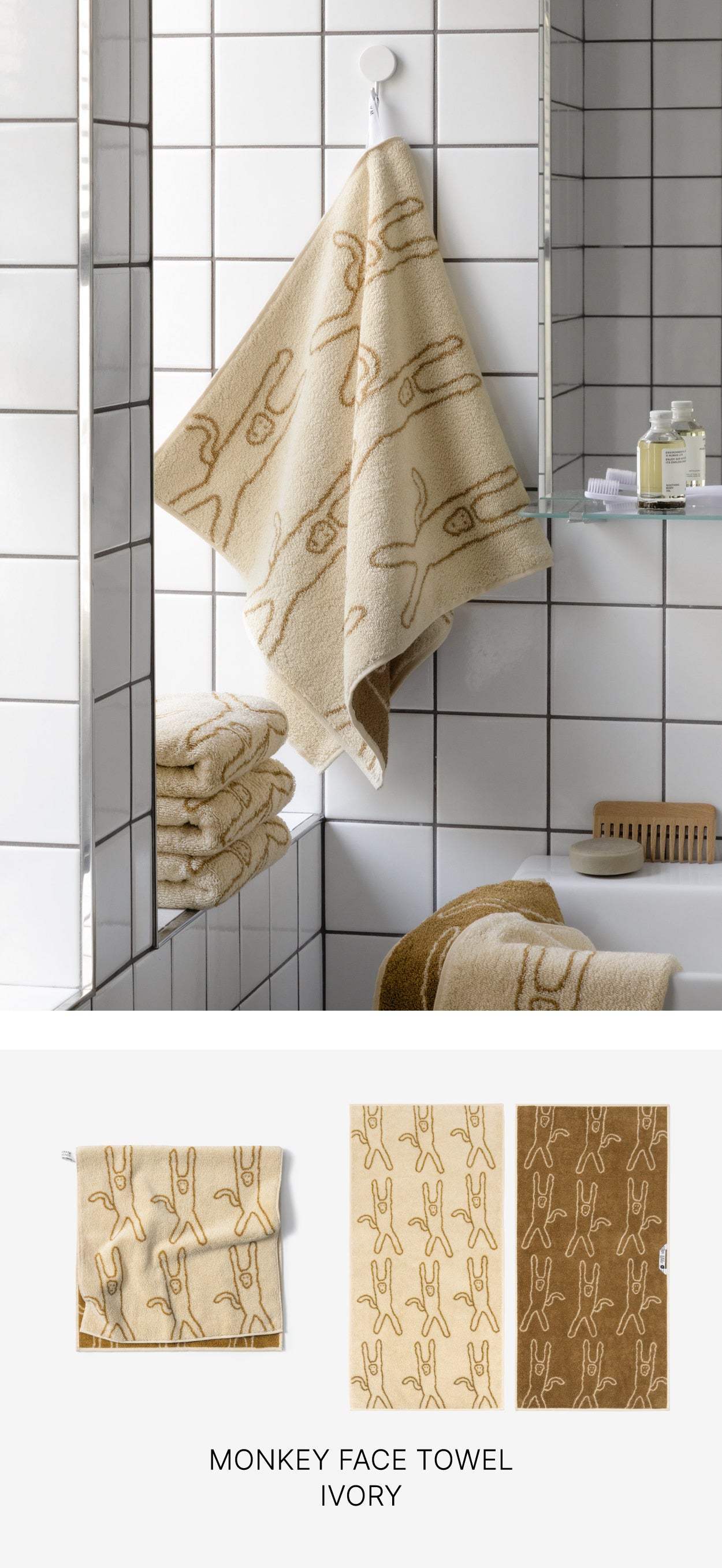 RELIEF SOAP + FACE TOWEL + TERRY POUCH GIFT SET