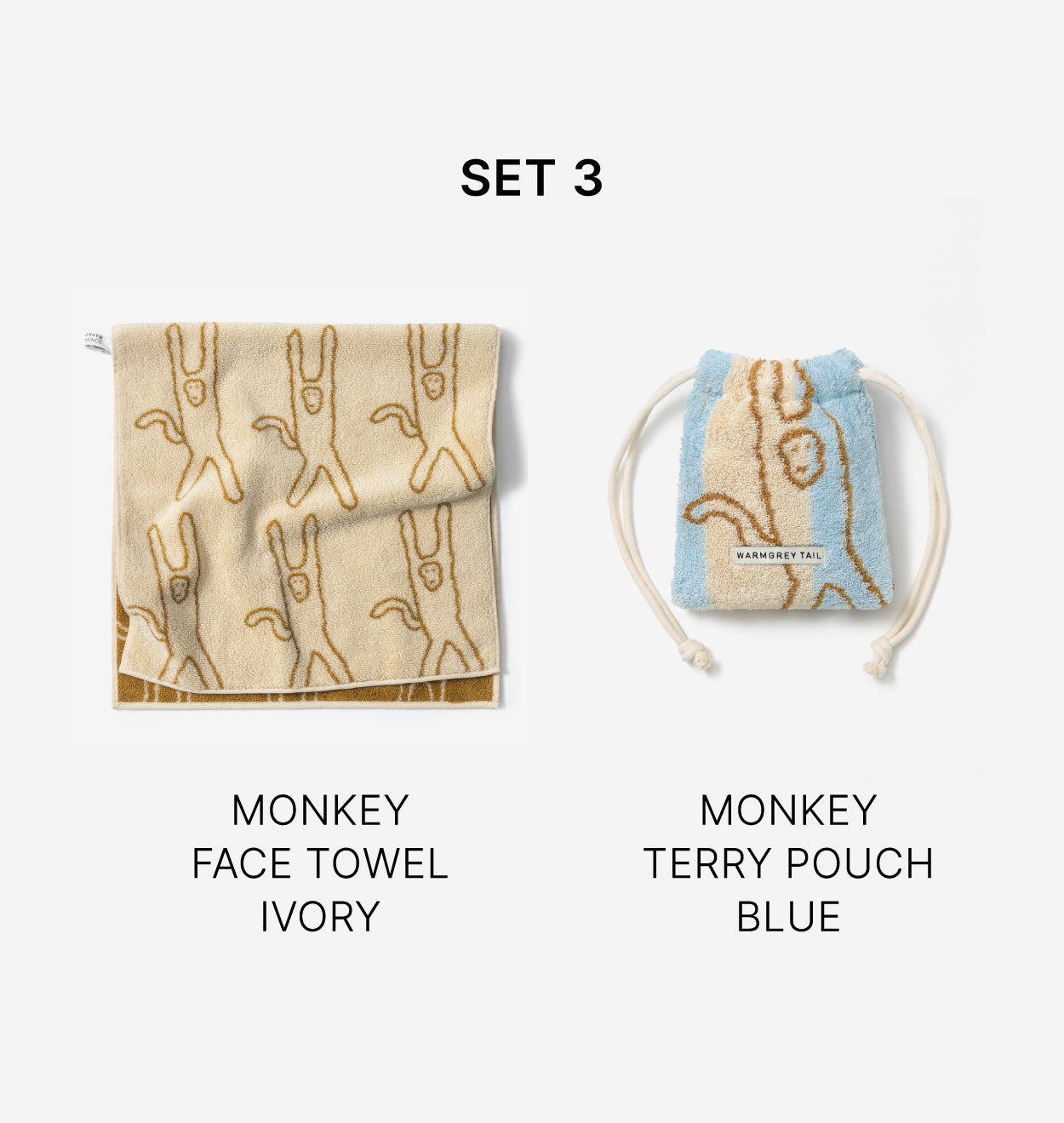 RELIEF SOAP + FACE TOWEL + TERRY POUCH GIFT SET