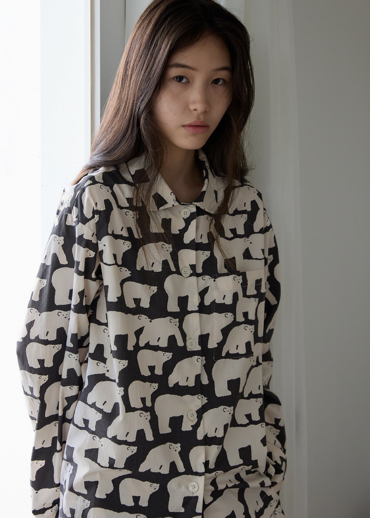 [PRE-ORDER UNTIL OCT 29] POLAR BEARS PAJAMA SET - BLACK