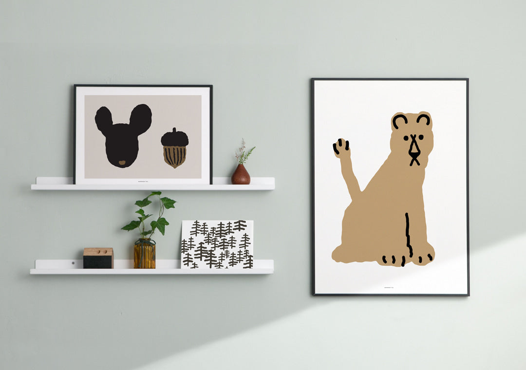 LIONESS WHITE POSTER