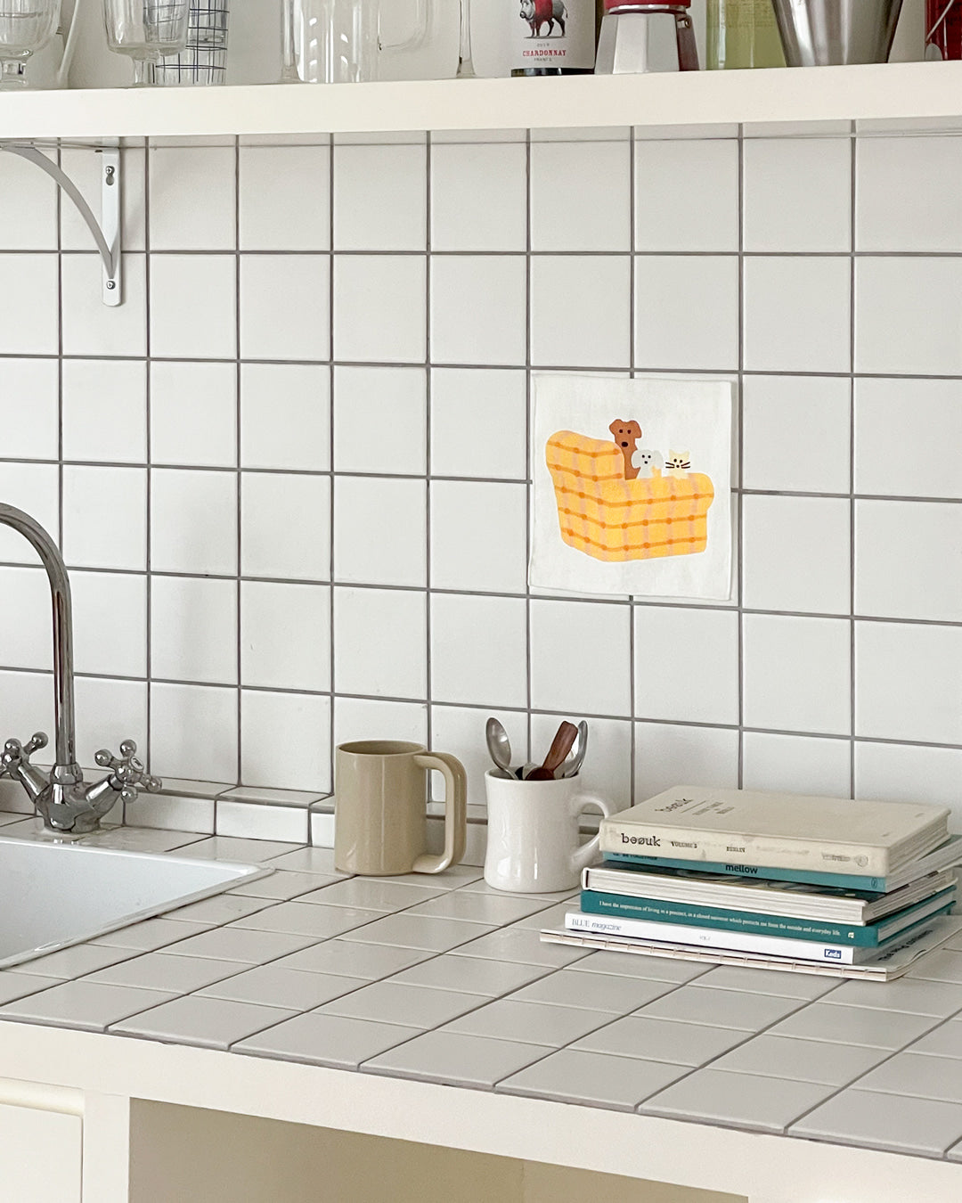 ARMCHAIR DOGS & CAT TINY FABRIC