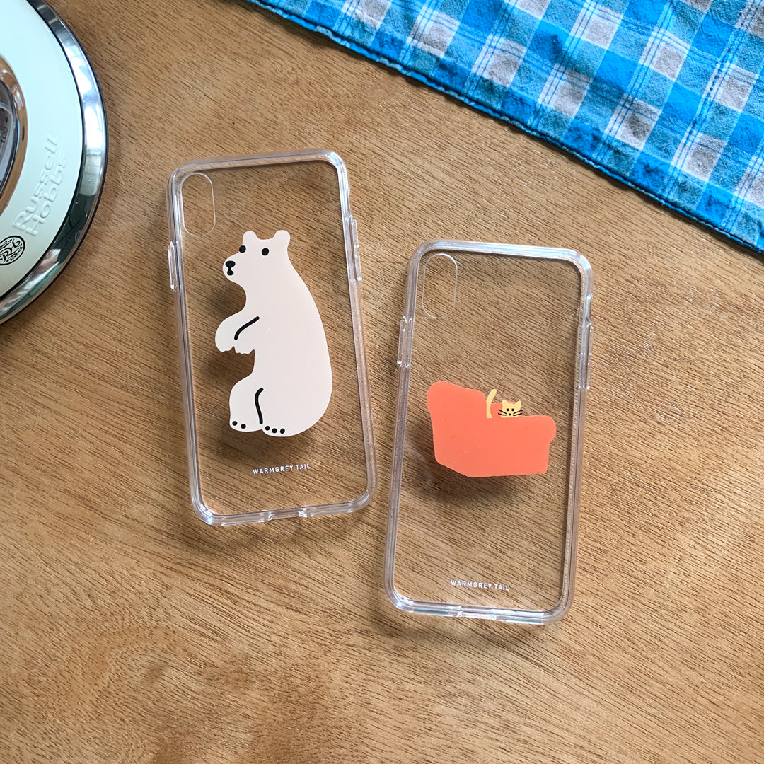 ARMCHAIR - RED CLEAR PHONE CASE