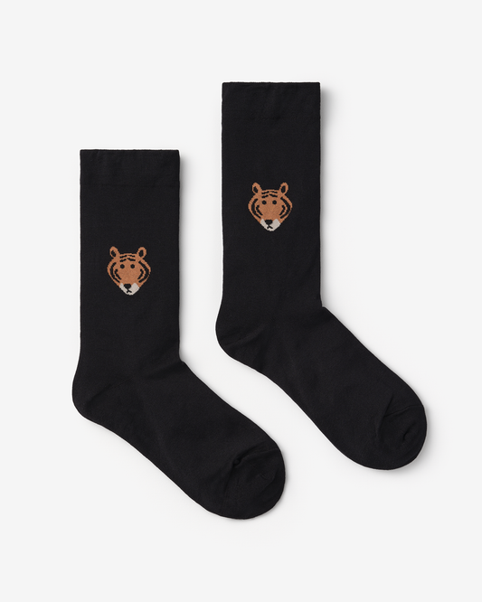 MEET TIGER SOCKS - BLACK