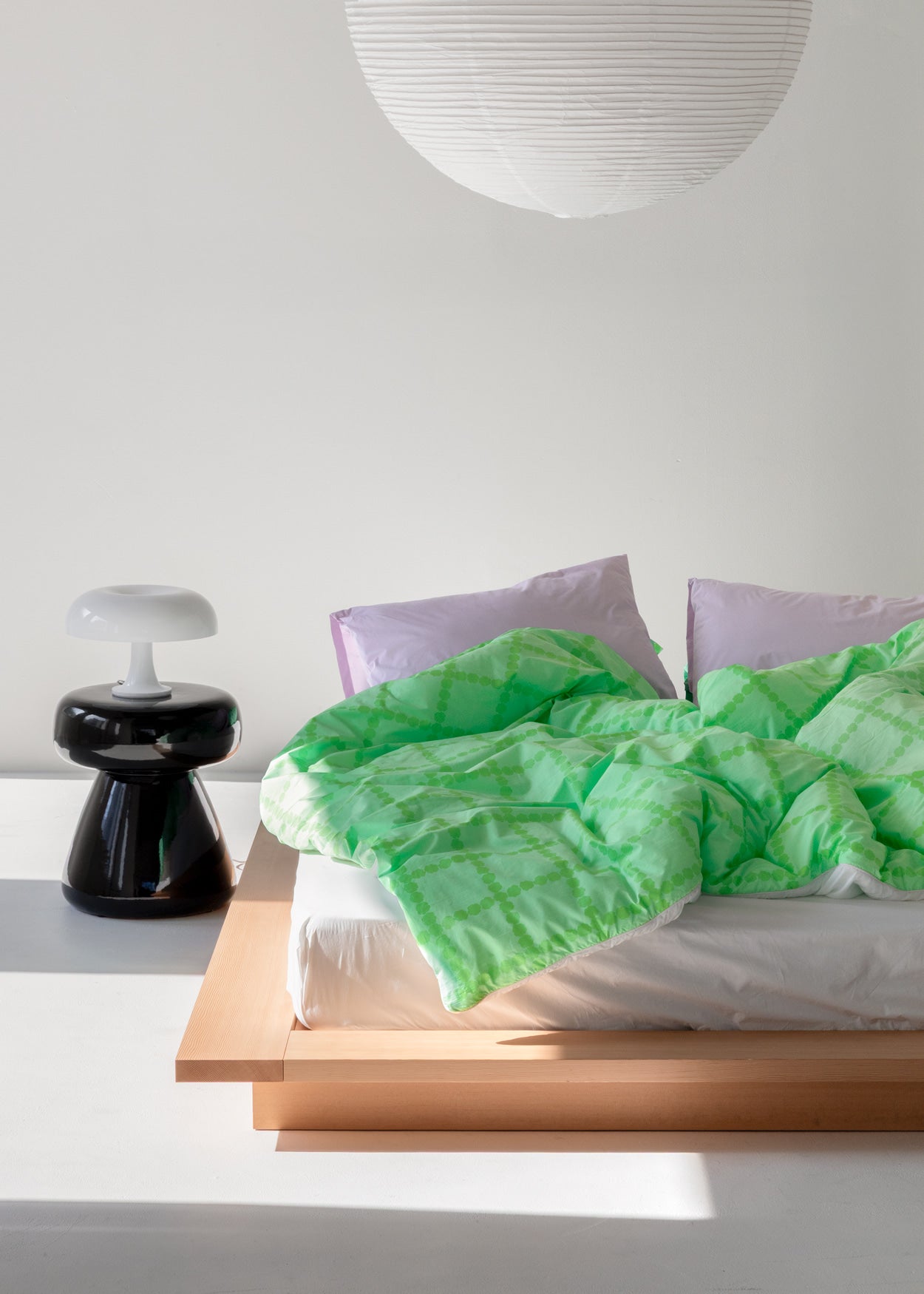 BLOSSOM CHECK MELON SODA COMFORTER