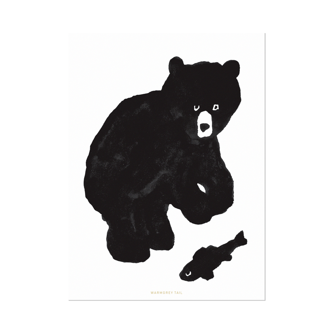 BLACK BEAR POSTCARD