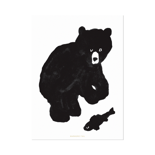 BLACK BEAR POSTCARD