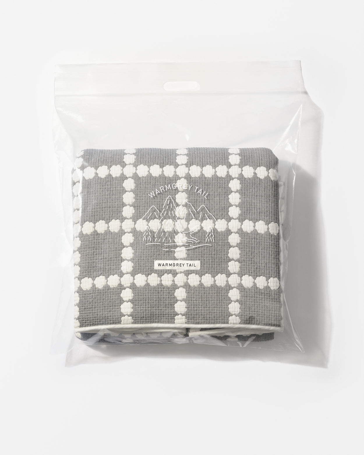 BLOSSOM CHECK COTTON MODAL BLANKET - BEIGE (2size)