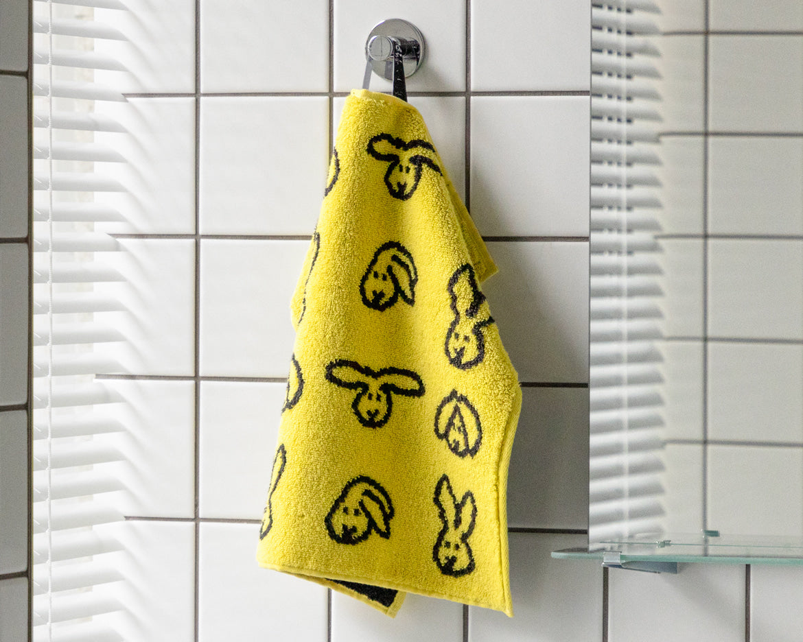 BUNNY BUNNY HAND TOWEL - YELLOW