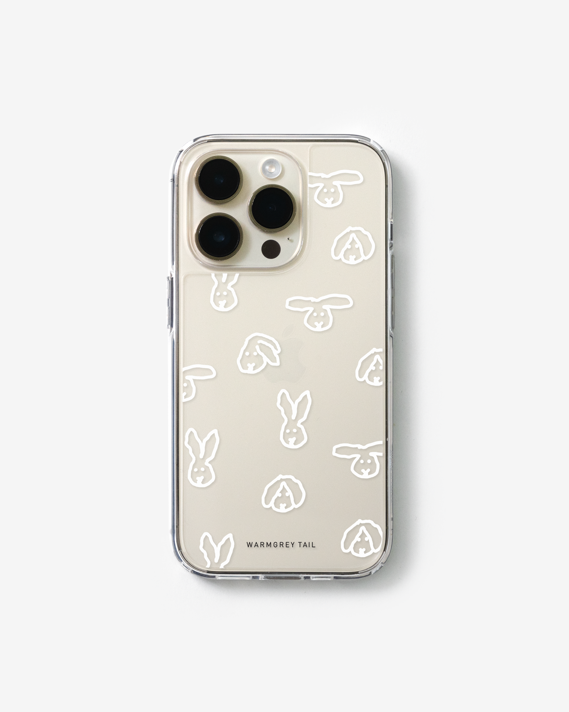 BUNNY BUNNY - WHITE CLEAR CASE