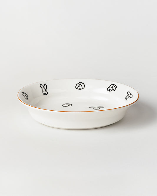 BUNNY BUNNY OVAL BOWL