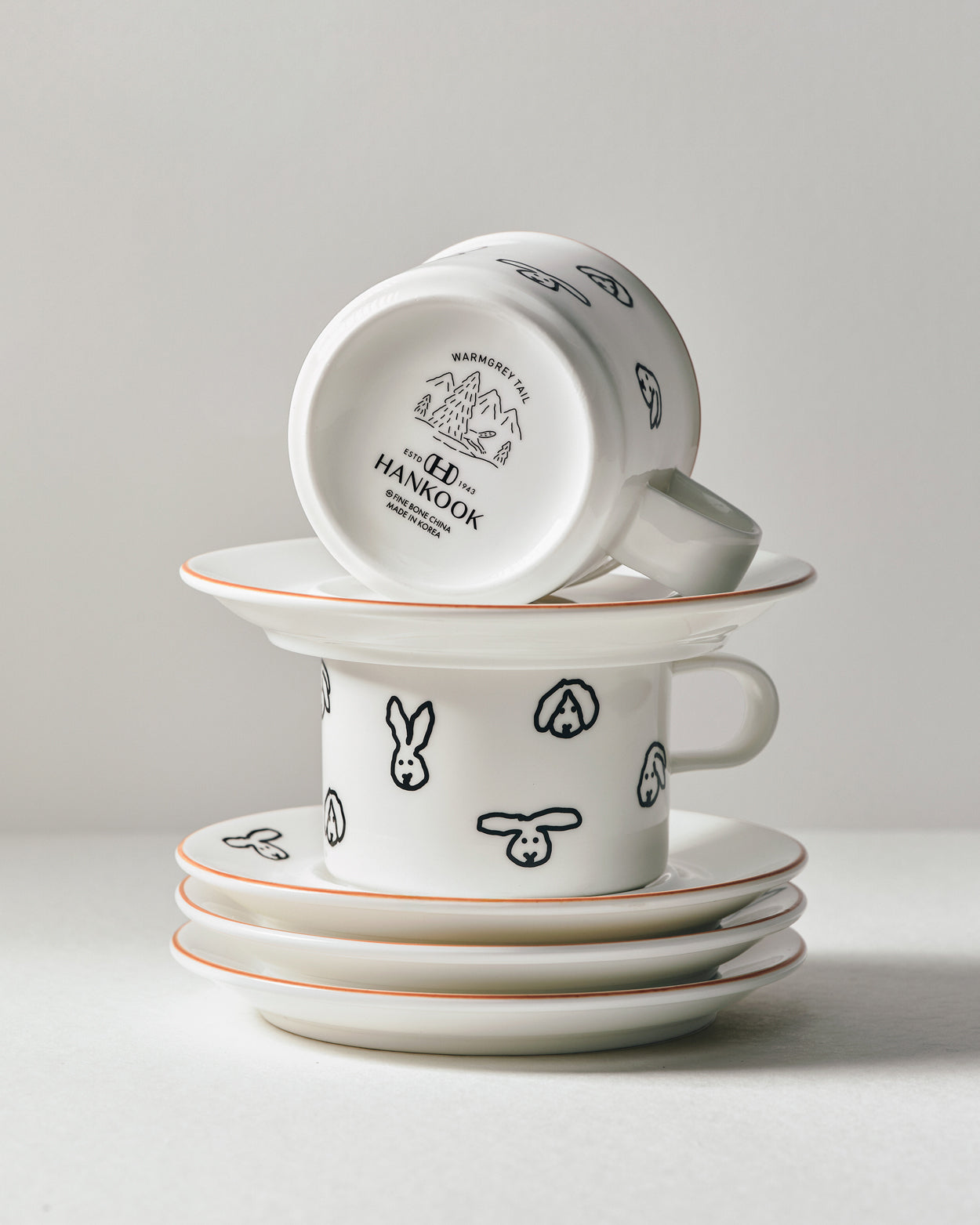 BUNNY BUNNY MUG & SAUCER 2P