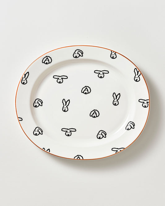 BUNNY BUNNY OVAL PLATE