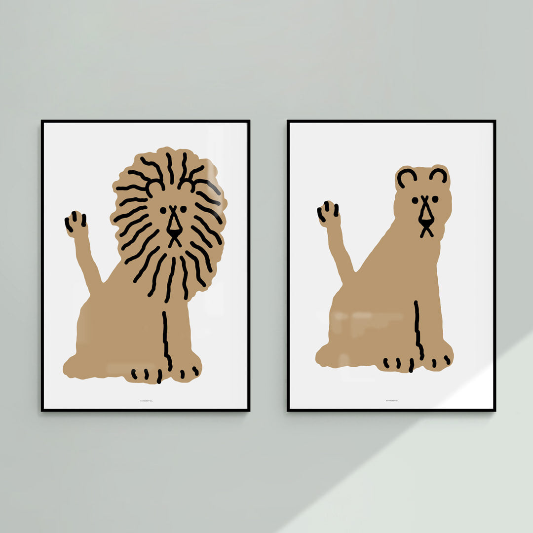 LIONESS WHITE POSTER