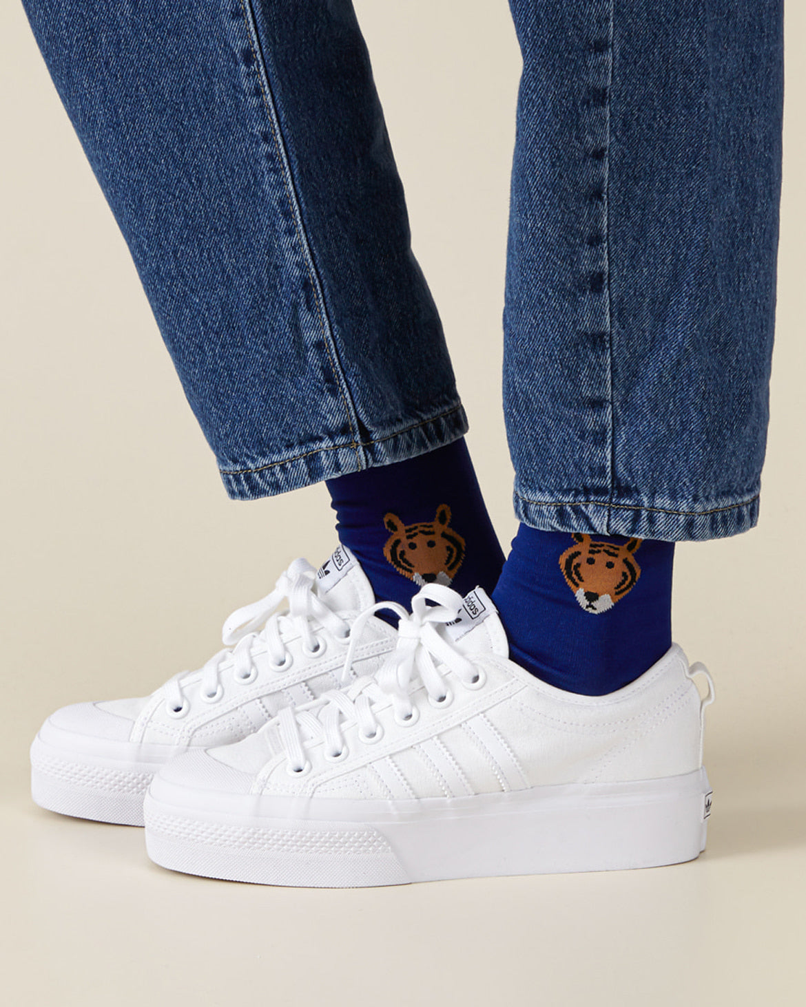 MEET TIGER SOCKS - BLUE