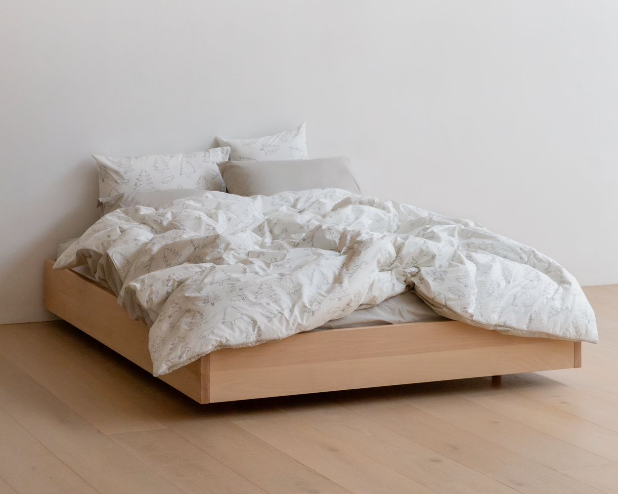 NORTH LAND WHITE DUVET COVER