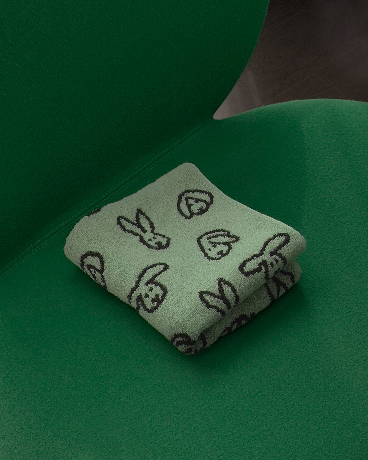 BUNNY BUNNY FACE TOWEL - MINT