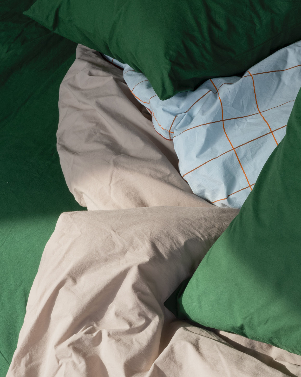 TILE PALE BLUE DUVET COVER