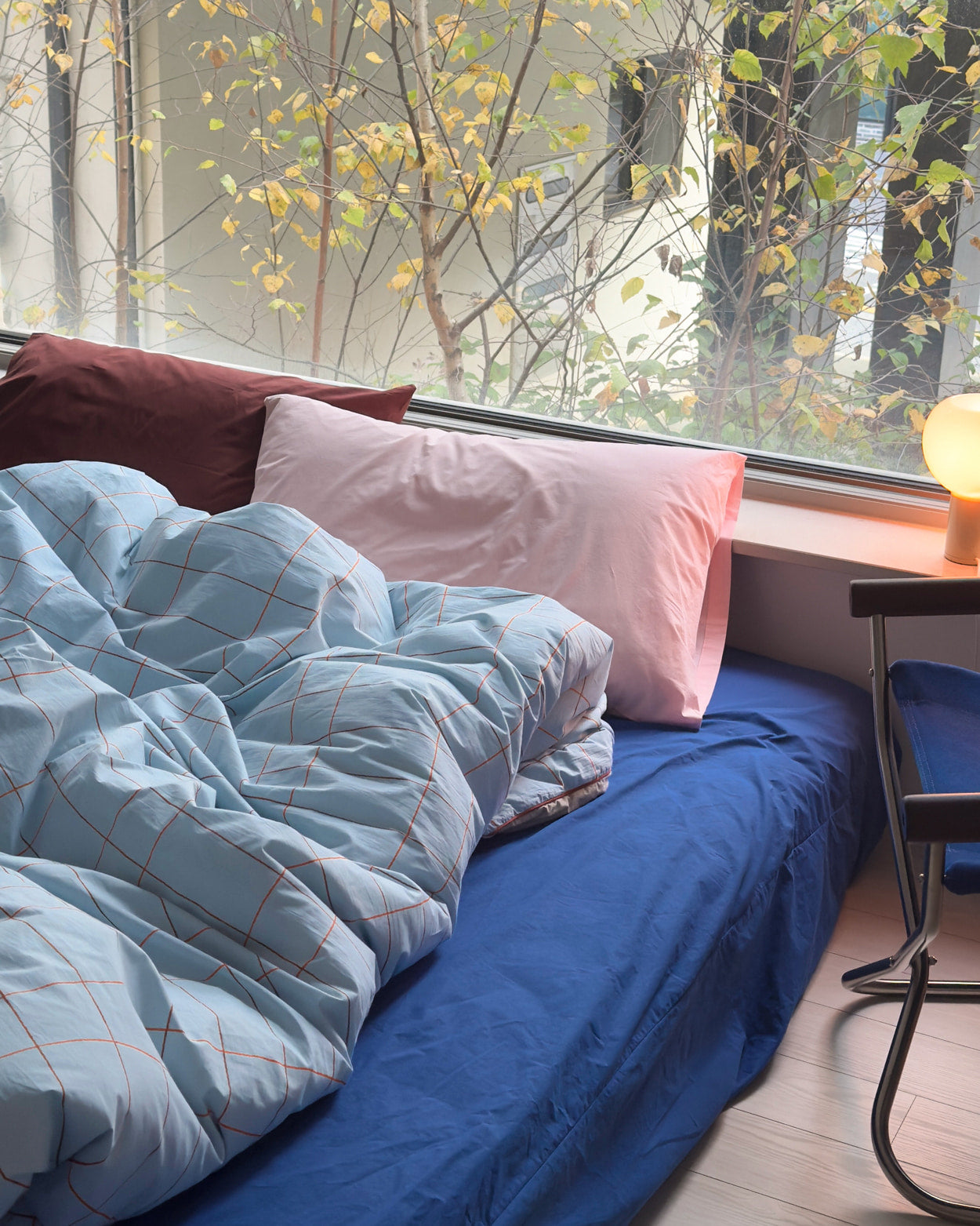 TILE PALE BLUE DUVET COVER