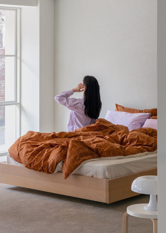 TILE CARAMEL COMFORTER