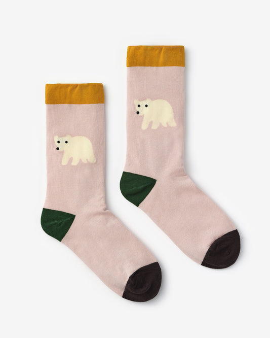ROLLING BEAR SOCKS - PINK