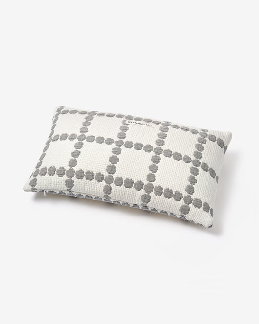 BLOSSOM CHECK COTTON MODAL CUSHION & PILLOW CASE - WARMGREY (2colors)