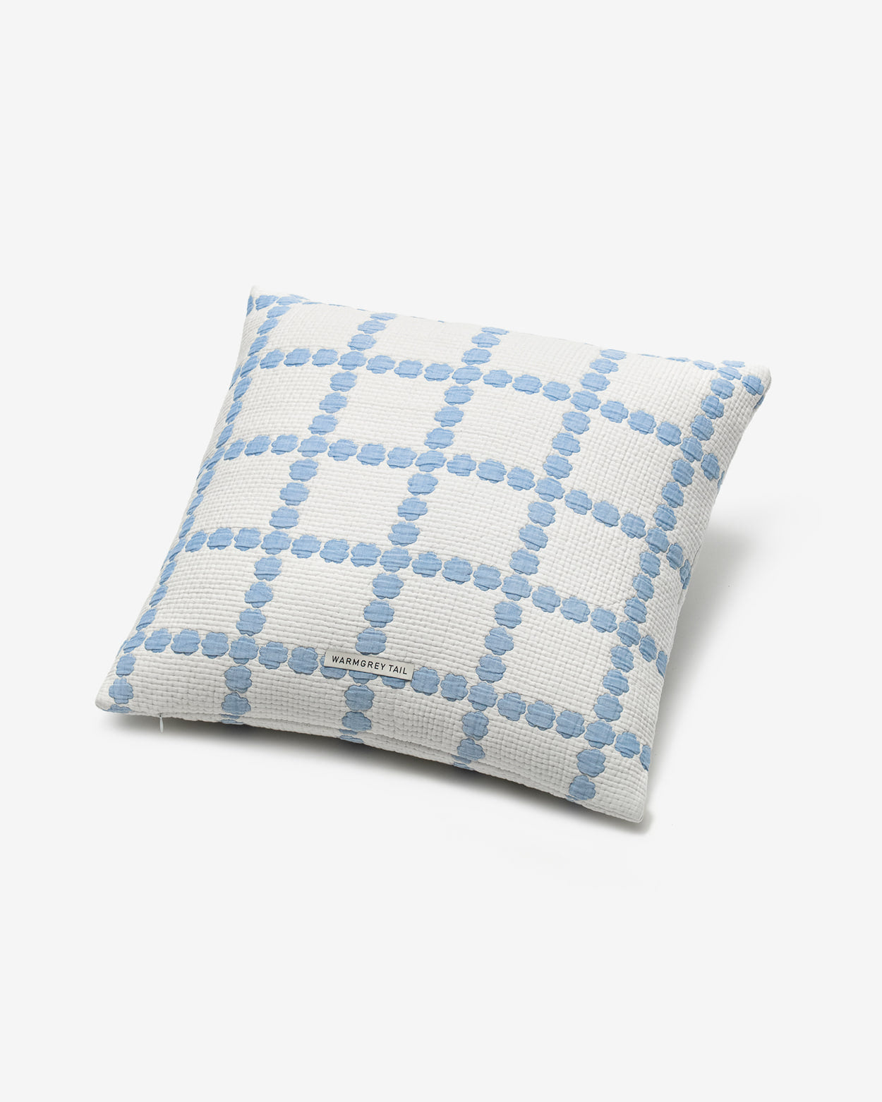 BLOSSOM CHECK CUSHION COVER 5050 - BLUE (2colors)