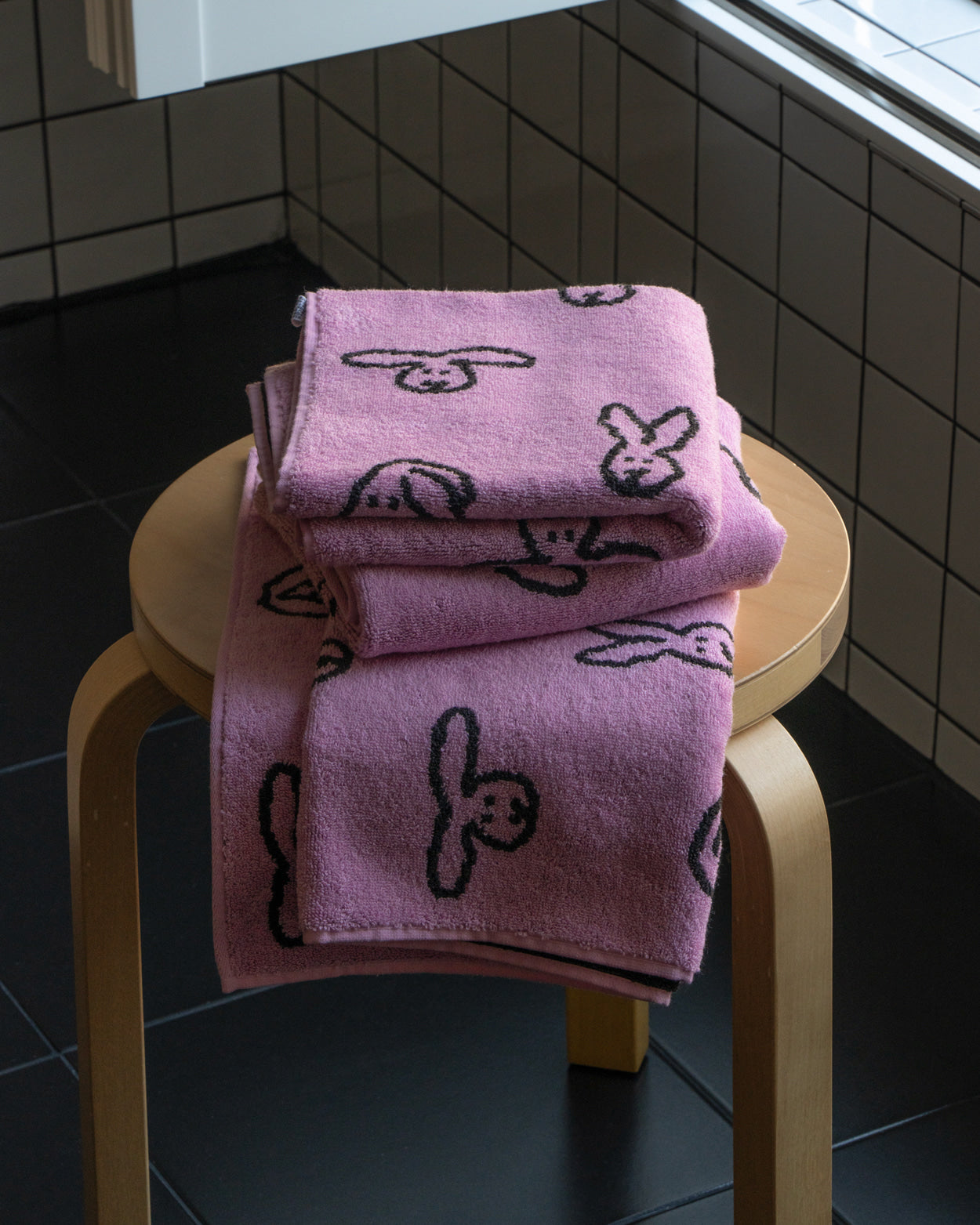 BUNNY BUNNY FACE TOWEL - PINK