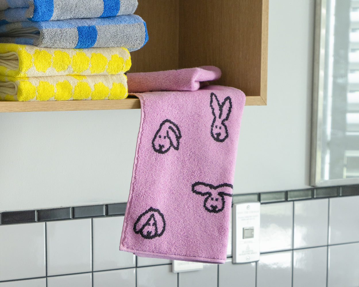 BUNNY BUNNY FACE TOWEL - PINK