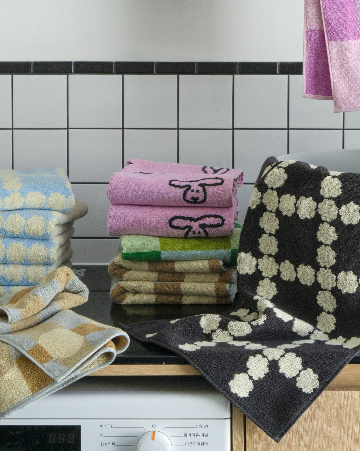 BUNNY BUNNY FACE TOWEL - PINK