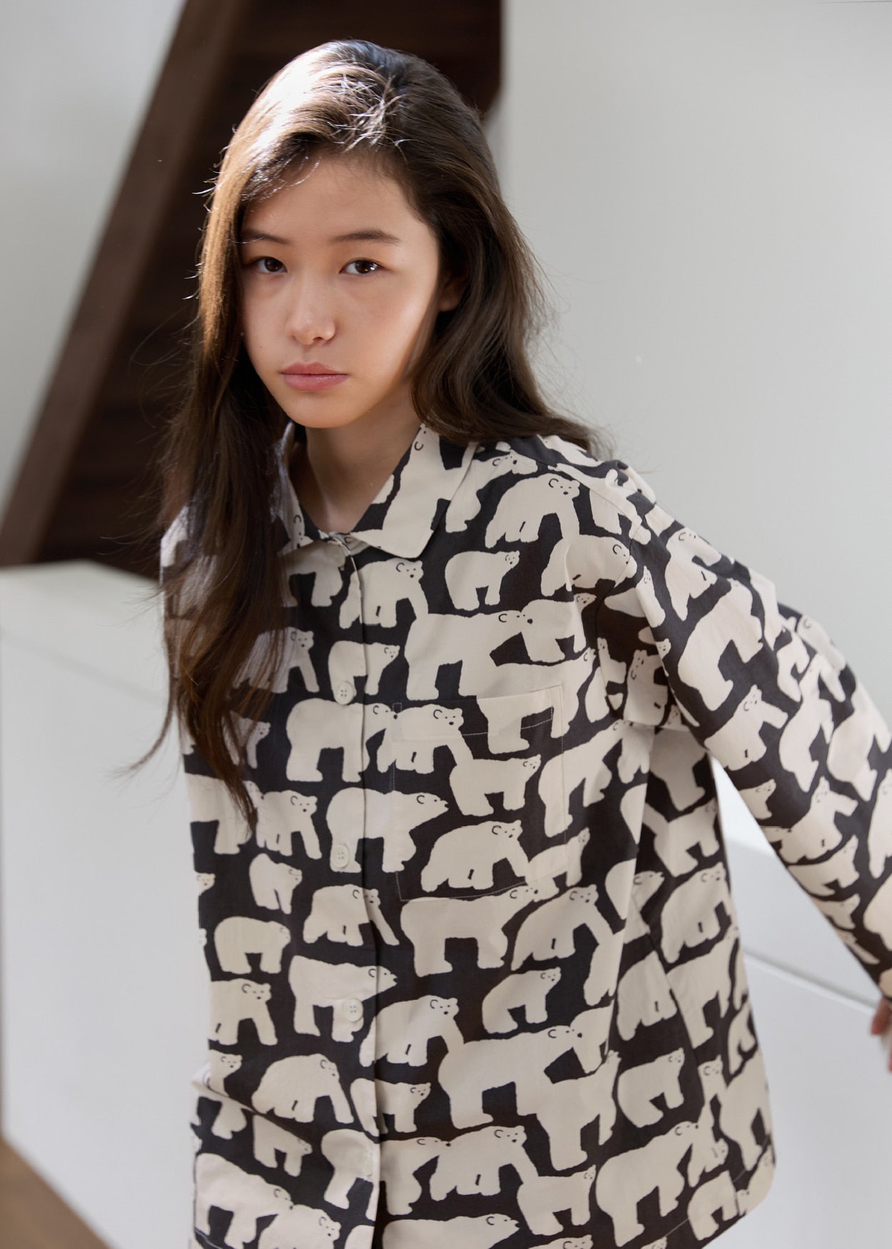 [PRE-ORDER UNTIL OCT 29] POLAR BEARS PAJAMA SET - BLACK