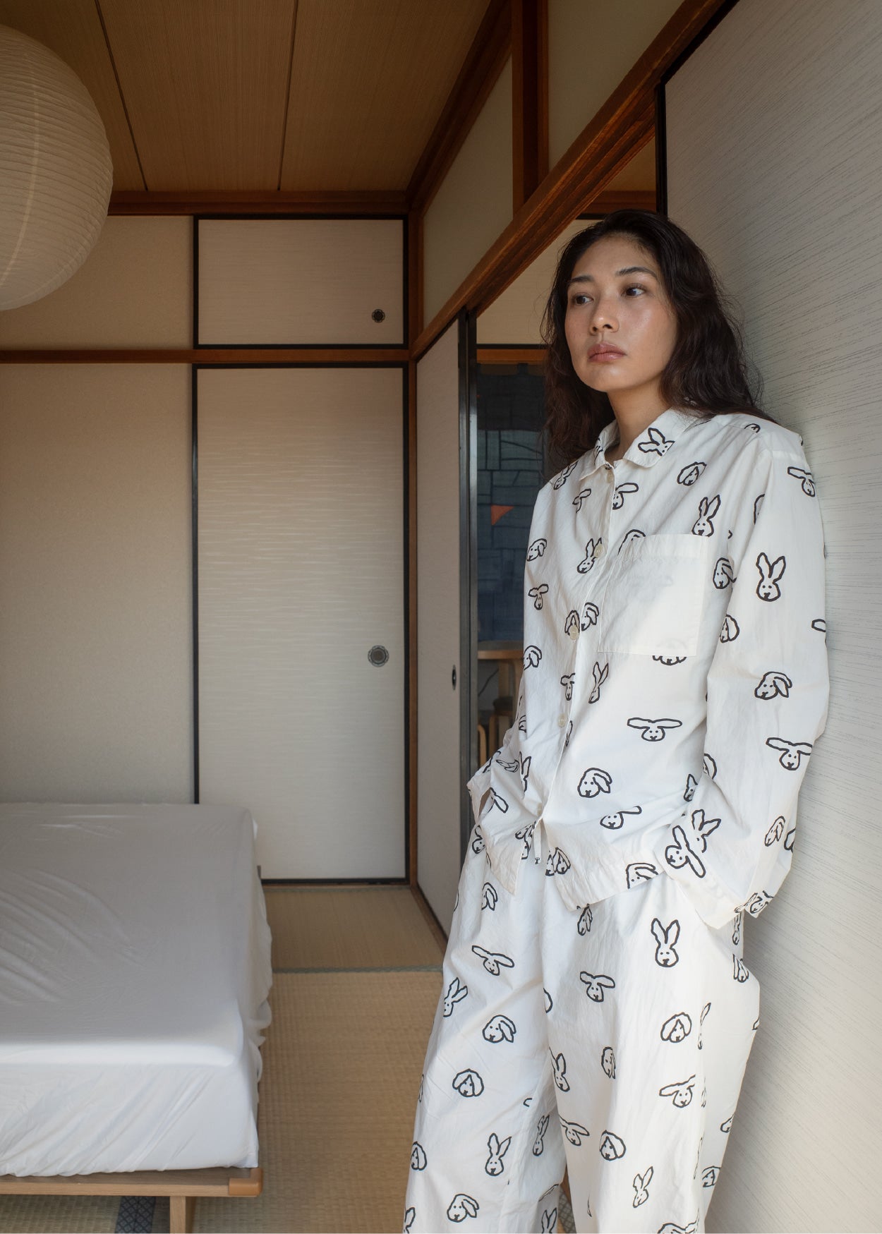 [PRE-ORDER UNTIL OCT 29] BUNNY BUNNY PAJAMA SET - IVORY