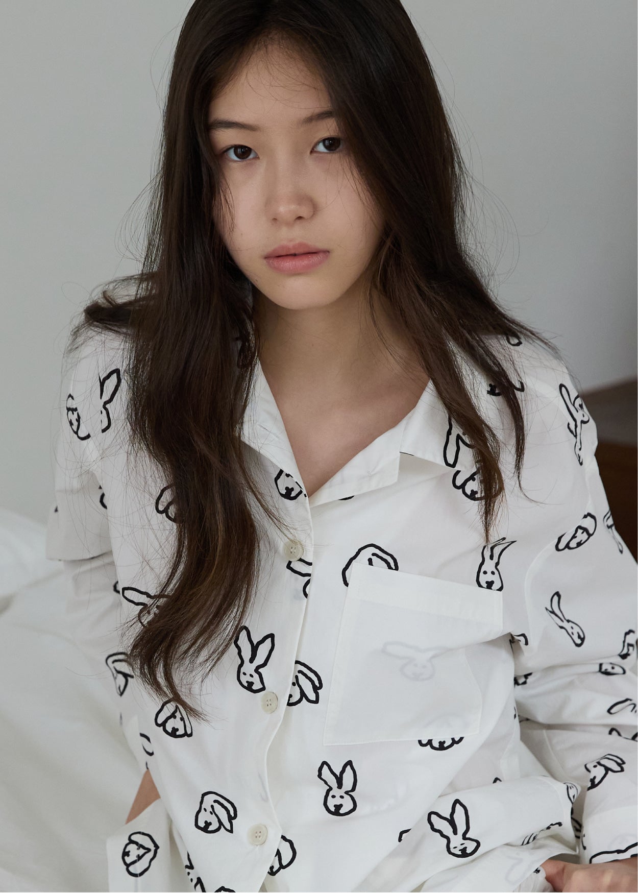 [PRE-ORDER UNTIL OCT 29] BUNNY BUNNY PAJAMA SET - IVORY