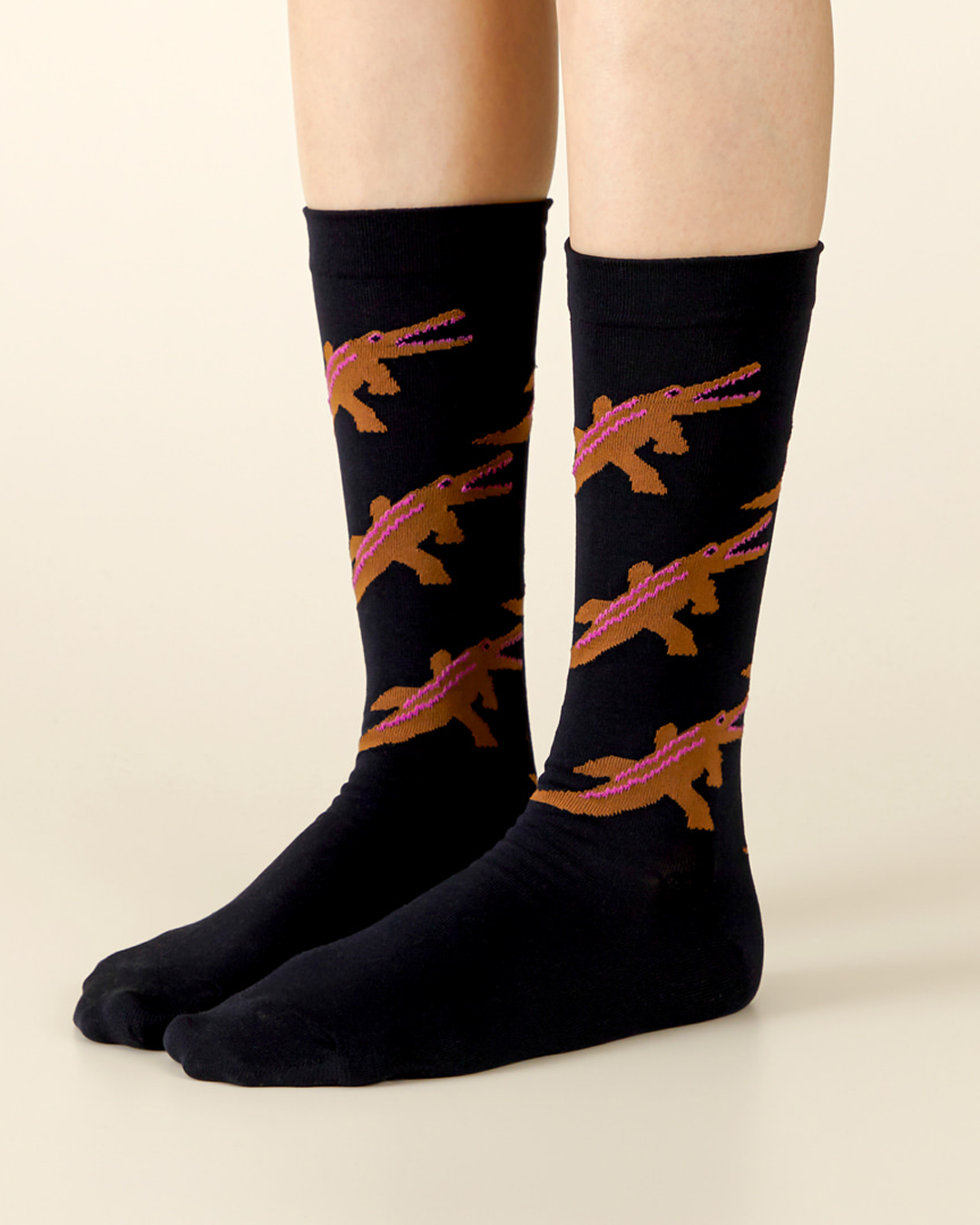 CROCODILE SOCKS - BLACK