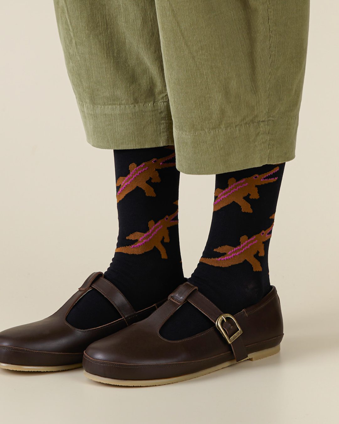 CROCODILE SOCKS - BLACK