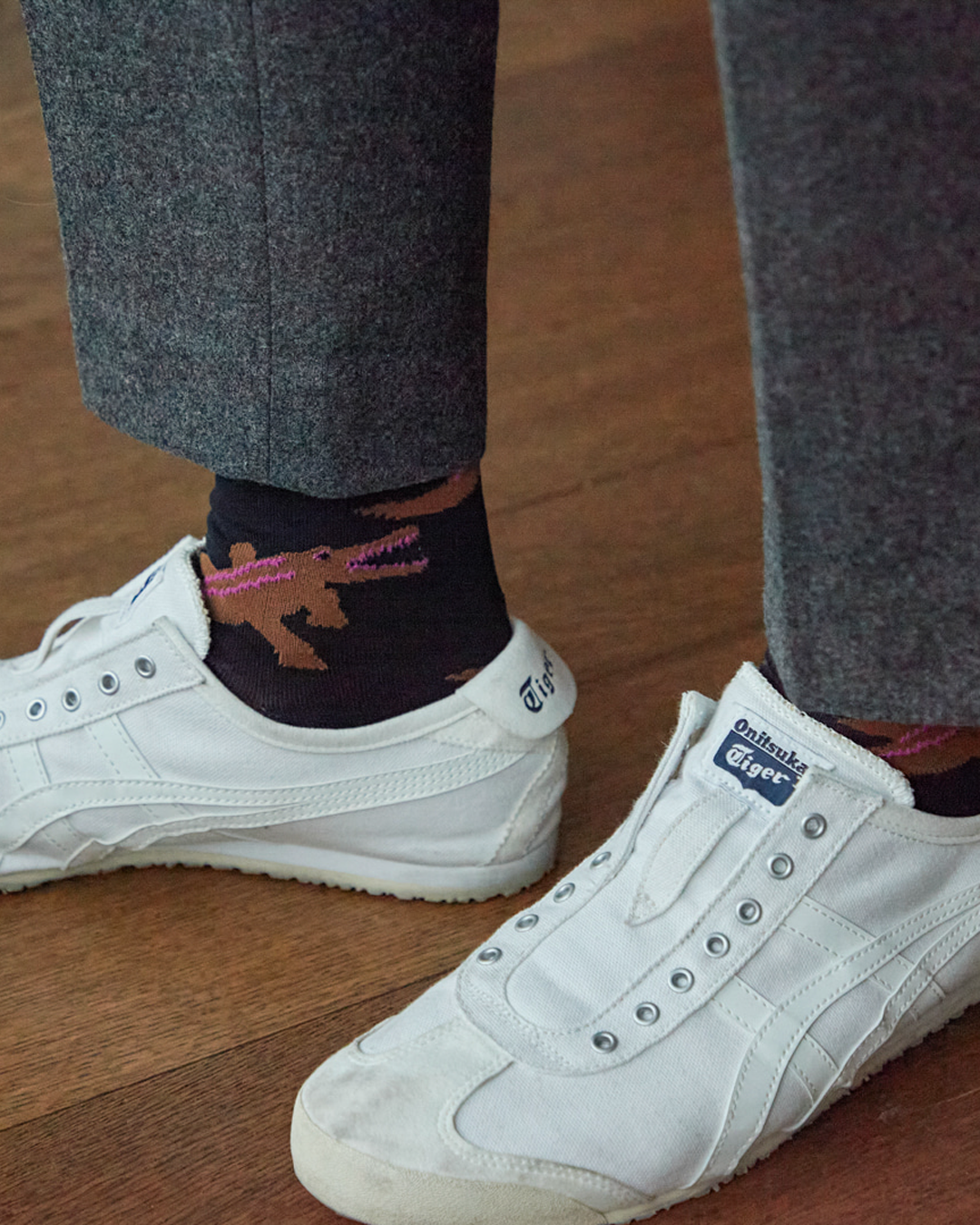 CROCODILE SOCKS - BLACK