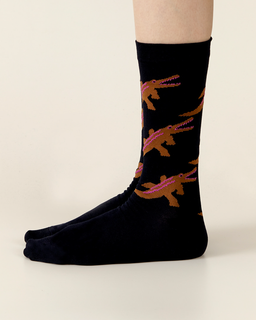CROCODILE SOCKS - BLACK