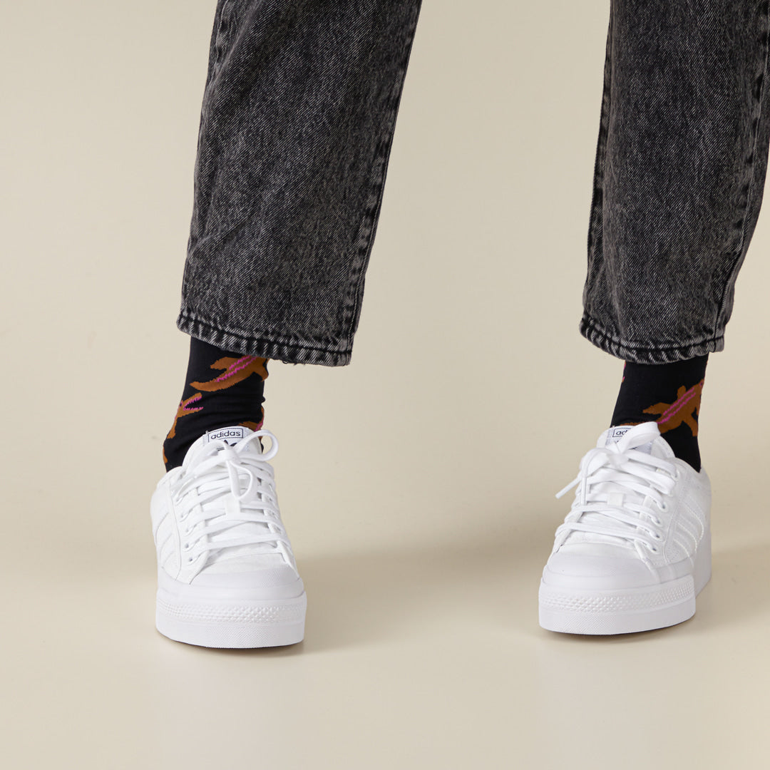 CROCODILE SOCKS - BLACK