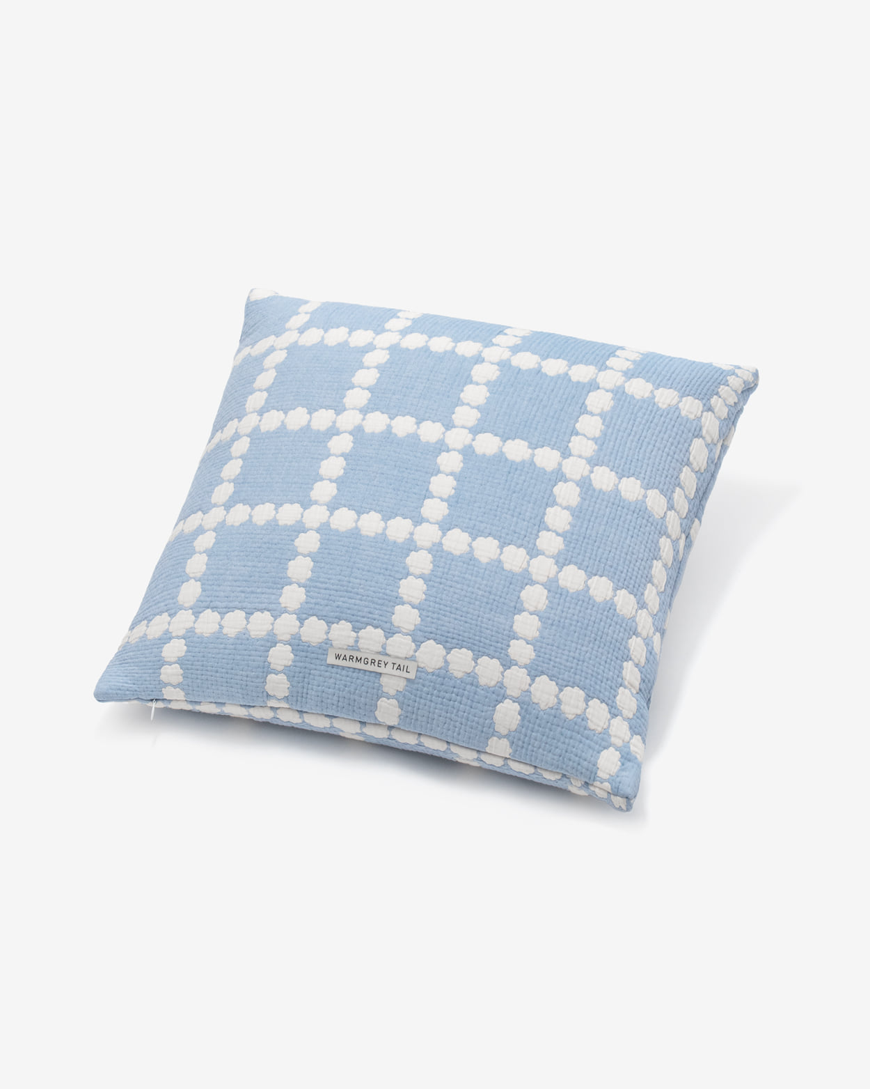 BLOSSOM CHECK CUSHION COVER 5050 - BLUE (2colors)